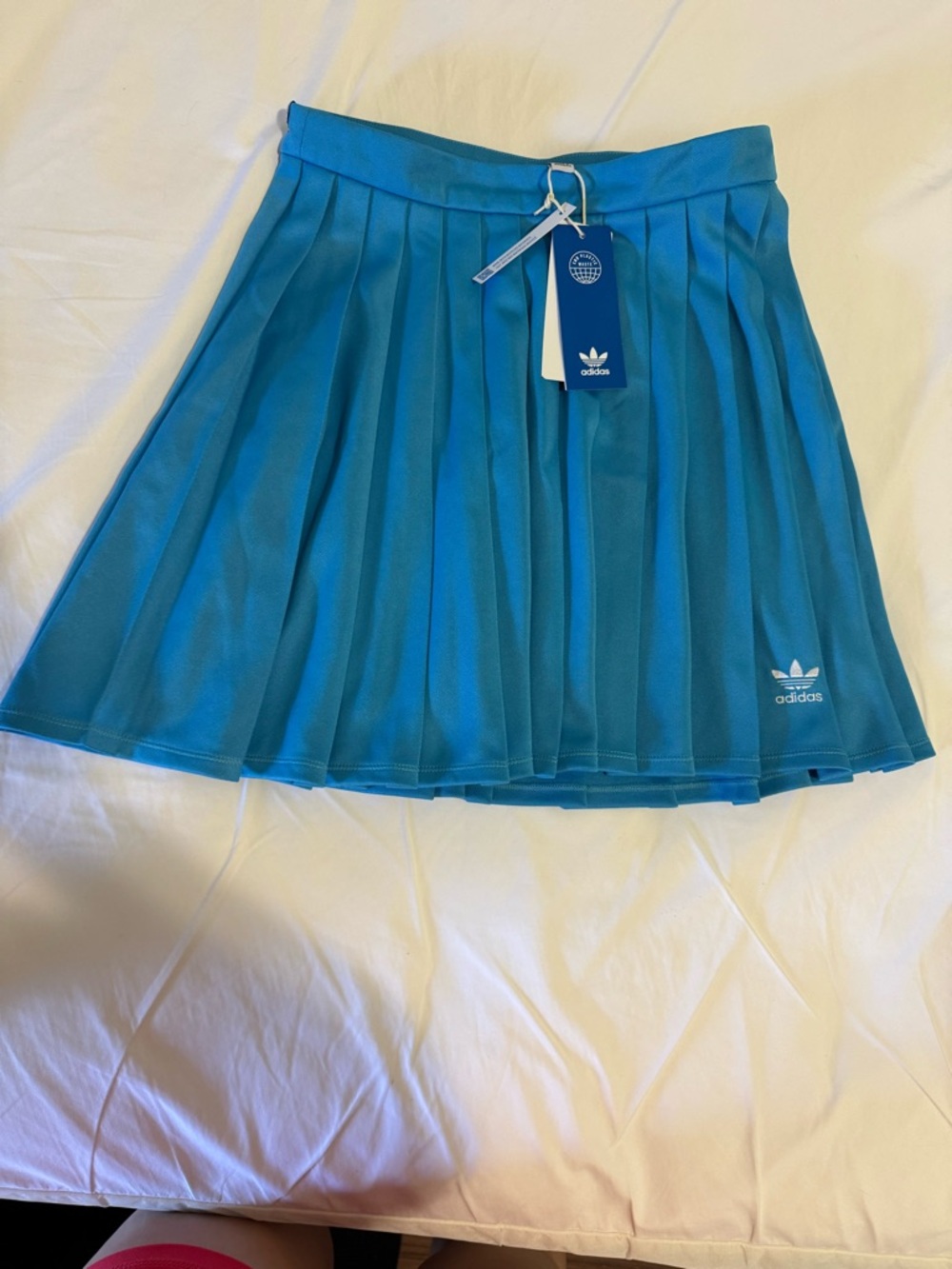 adidas Teal Pleated Skater Skirt